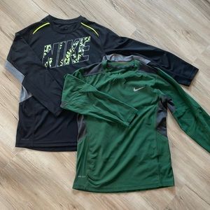 Lot of 2 YMD Nike dri-fit long sleeve shirts